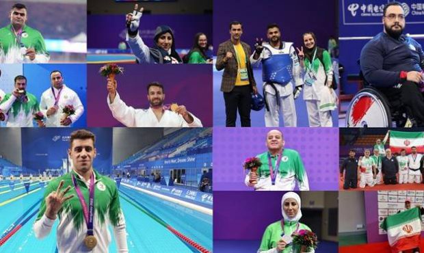 رکورد تاریخی ایران در بازی‌های پاراآسیایی